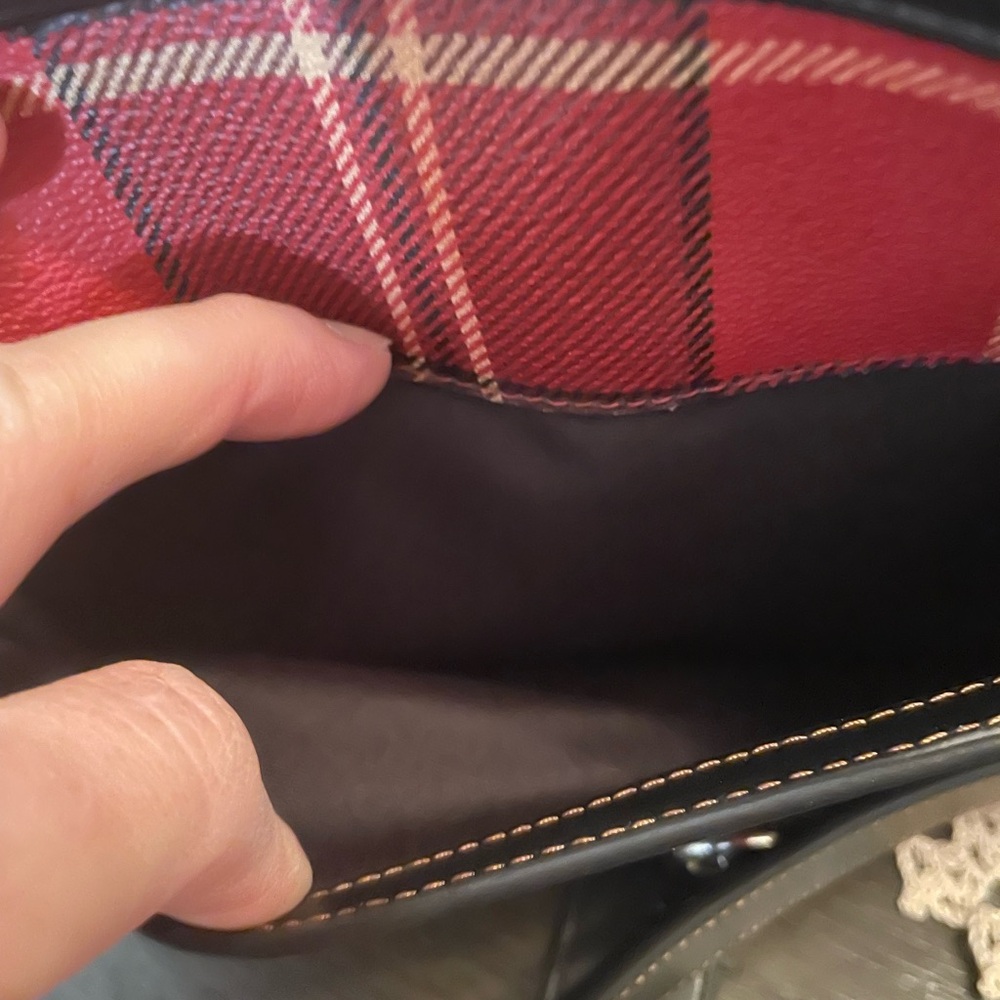 Coach NWT Jamie Camera Bag in Tartan Plaid Print Red/Black Mult - Picture 13 of 15